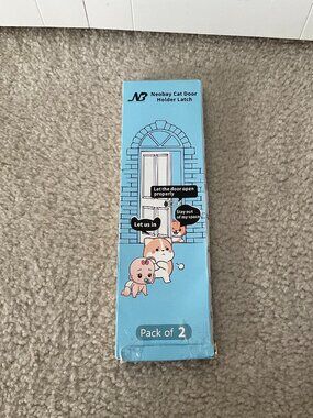 Cat Door Latch - Blue